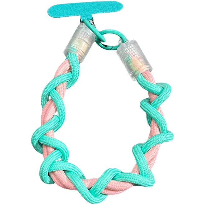 Korean Cute Knot Phone Strap Portable Anti-loss Hand Bracelet Chain For iPhone 16 15 Pro Max Samsung