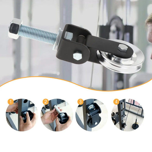 Système poulie gym fixation murale entraînement câble home gym TrendNest