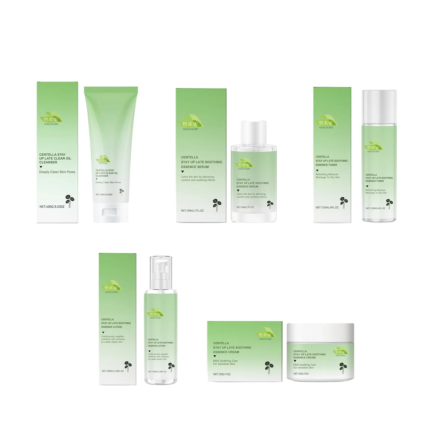Coffret soin visage Centella Asiatica hydratant skincare TrendNest