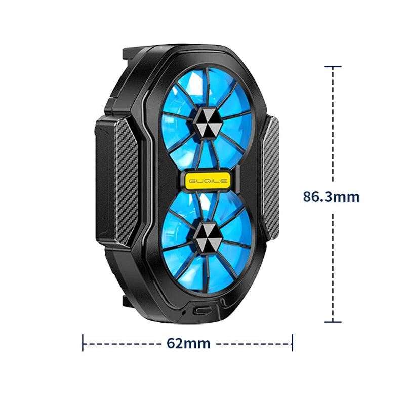 Ventilateur double turbine rechargeable smartphone gaming TrendNest