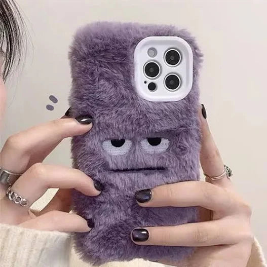 Korean Cute Funny Fluffy Phone Case for Iphone17 Air 16 Pro Max 15 14 13 12 11 Girl Cover Soft