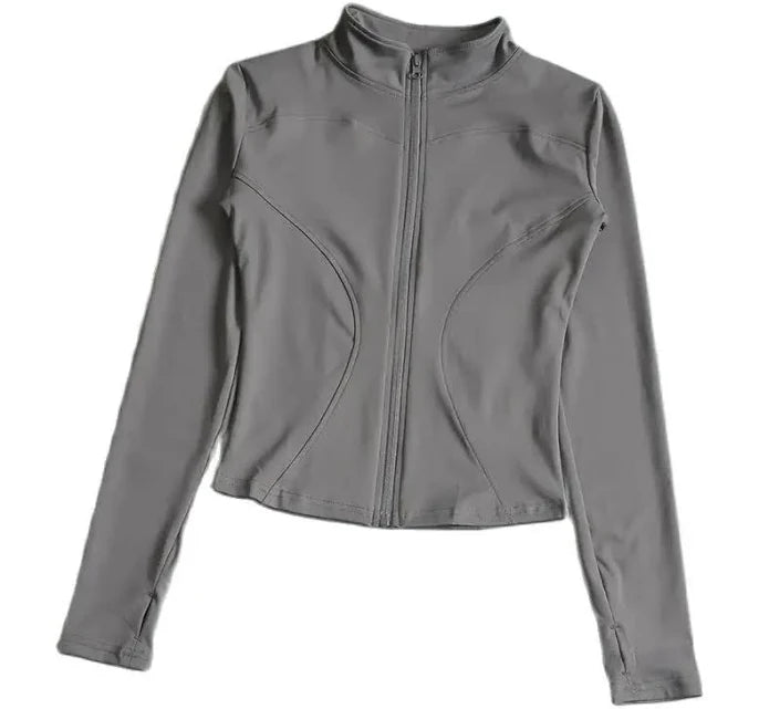 Women's Cropped Gym Fitness Jackets