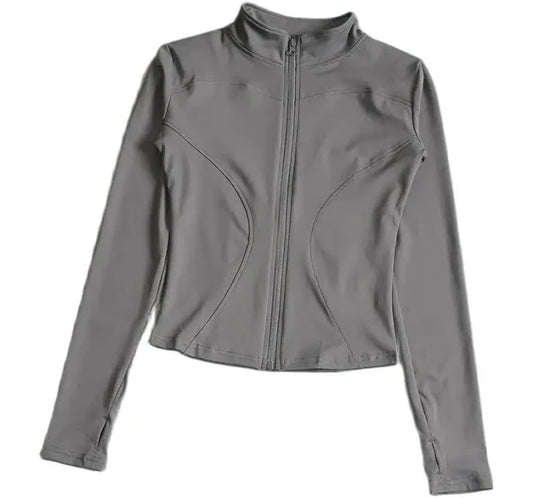Women's Cropped Gym Fitness Jackets