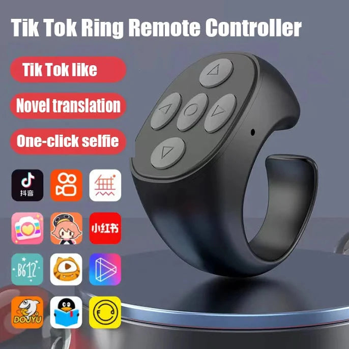 Wireless Bluetooth Mobile Selfie Lazy Artifac Tiktok Remote Control Ring Mobile Phone Bluetooth