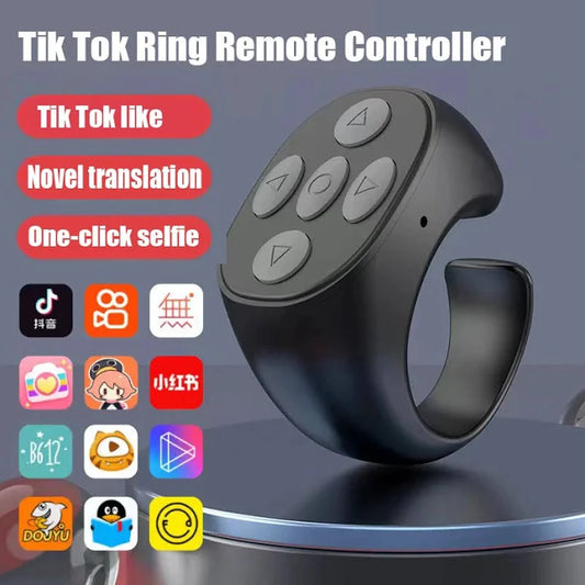 Wireless Bluetooth Mobile Selfie Lazy Artifac Tiktok Remote Control Ring Mobile Phone Bluetooth