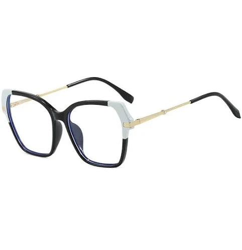 Luxury Brand Women's Oversized Anti Blue Light Optical Glasses