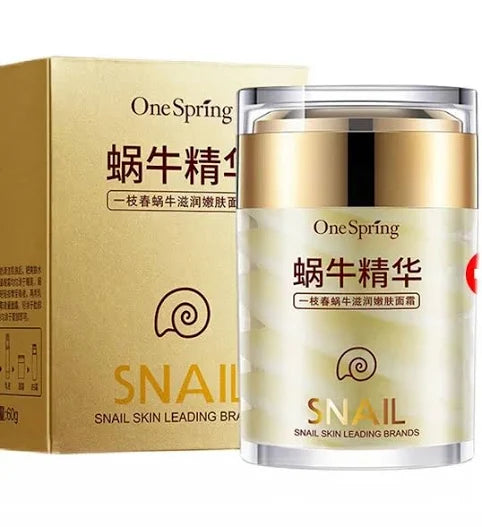 Snail Face Cream and Retinol Eye Massage Roller Serum