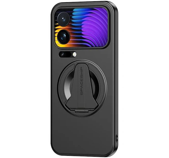 Fashion Solid Color Phone Case For XiaoMi Mi 17 Pro Max Magnetic Holder PC Hard Shell Protective