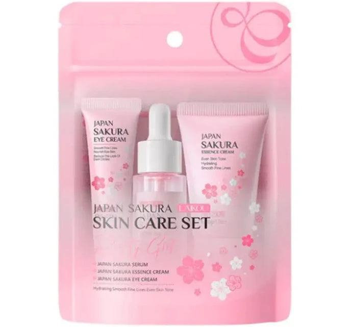 LAIKOU Skin Care Set With Serum, Eye Cream, Face Cream Travel Kit for Women Wife Mom Teen Girls