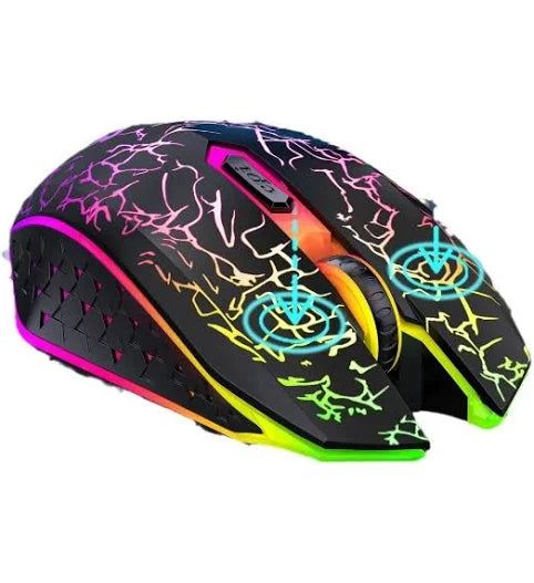 2.4G Bluetooth Wireless Mouse Gaming Mouse Silent Mouse Rechargeable Mouse 800-1200-1600 DPI Mouse
