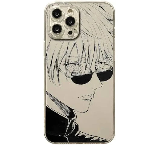 Jujutsu Kaisen cool anime man Phone Case Transparent Phone Case For iPhone 16 15 14 13 12 11 Pro Max