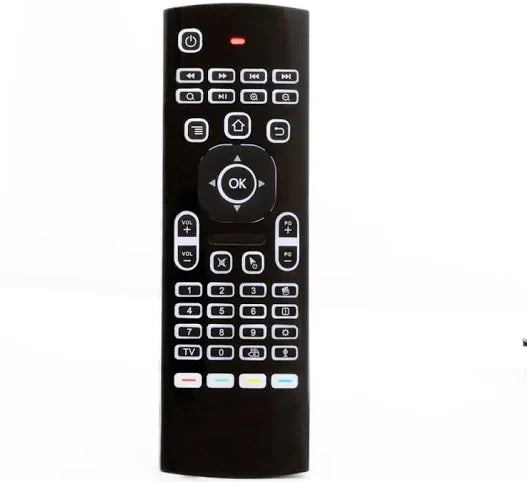 MX3 Voice Taustavalaistu Ohjaus Langaton Air Mouse Keyboard 2.4G RF Gyro Sensor Älykäs kaukosäädin X96:lle