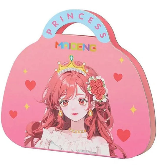 Kawaii Coloring DIY Princess Makeup Set Arts and Crafts Kids Girls Children Toy Book Lover Gifts