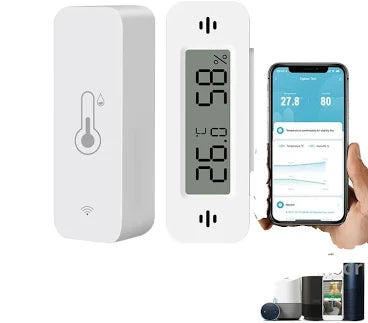 Tuya WiFi Smart Temperature And Humidity Sensor Battery Powered ZigBee Smart Home Security Work With