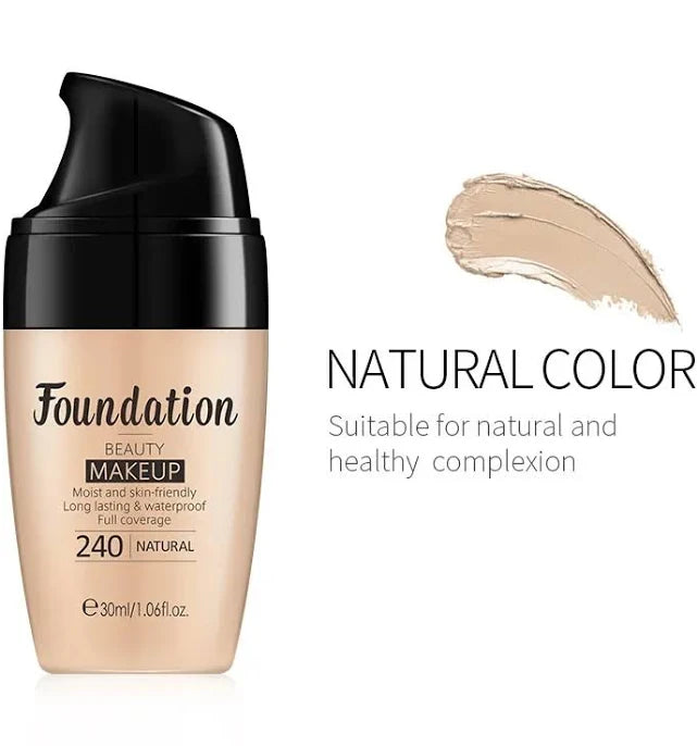 LAIKOU Liquid Foundation Multiple Shades Hydrating Natural Finish Creamy Full Coverage Makeup Base